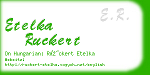 etelka ruckert business card